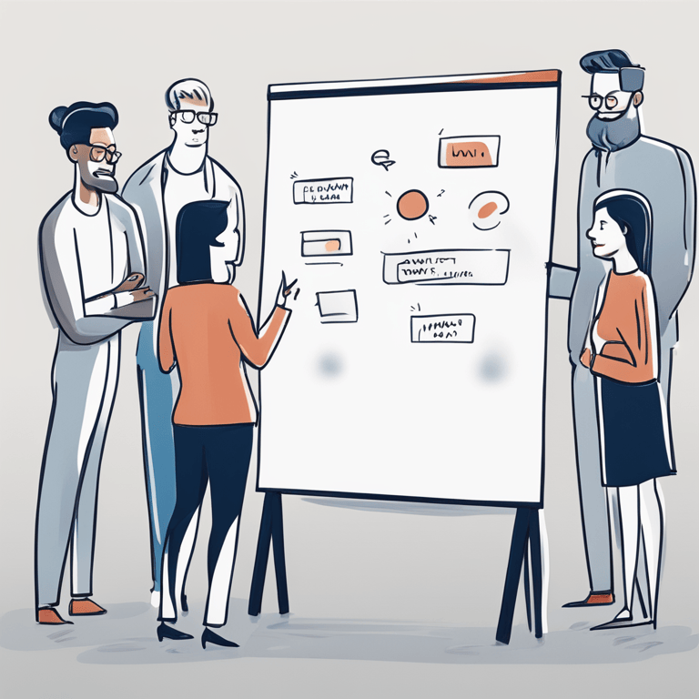 The Five Stages of Design Thinking Starbursting